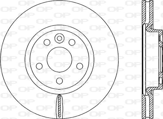 OPEN PARTS Тормозной диск BDA2304.20